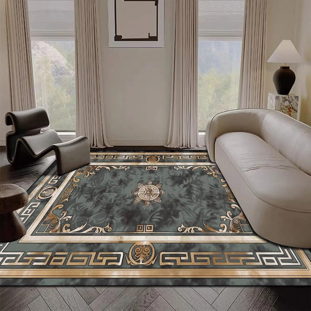 Light Luxury Large Area Living Room Carpet Sofa Coffee Table Rugs 200x300cm Easy Clean Anti-slip Lounge Bedroom Decor Floor Mats