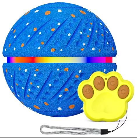 Hot-selling Interactive Dog Ball Smart Dog Toys for Medium and Large Dogs Automatic Moving Bouncing Rotating E-TPU Pet Balls
