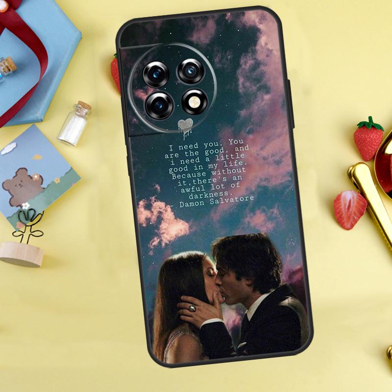 Vampire Diaries Damon Salvatore Fodral För OnePlus 13R 12R 13T 15 13 12 11 10 9 10R 10T 8T Nord 5 CE 4 2 3 Lite N20 N30 Skydd