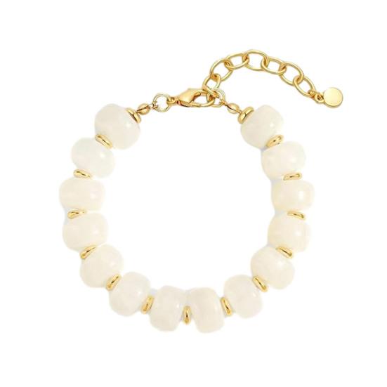 

Women Bracelet Bohemian Style Multi-Layered Resin Beaded Bracelet Adjustable Length Versatile Bracelet Wrist Accessory