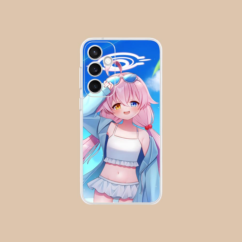

Blue Archive Takahashi Hoshino Clear Mobile Phone Case for Samsung Galaxy S25 S24 S23 S22 S21Plus FE Ultra Colorful Cover Galaxy S21 Ultra 5G