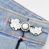 Geometry Metal Cartoon Anti-Exposure Brooch Tightening Waistband Pin Women Brooch Jeans Accessories