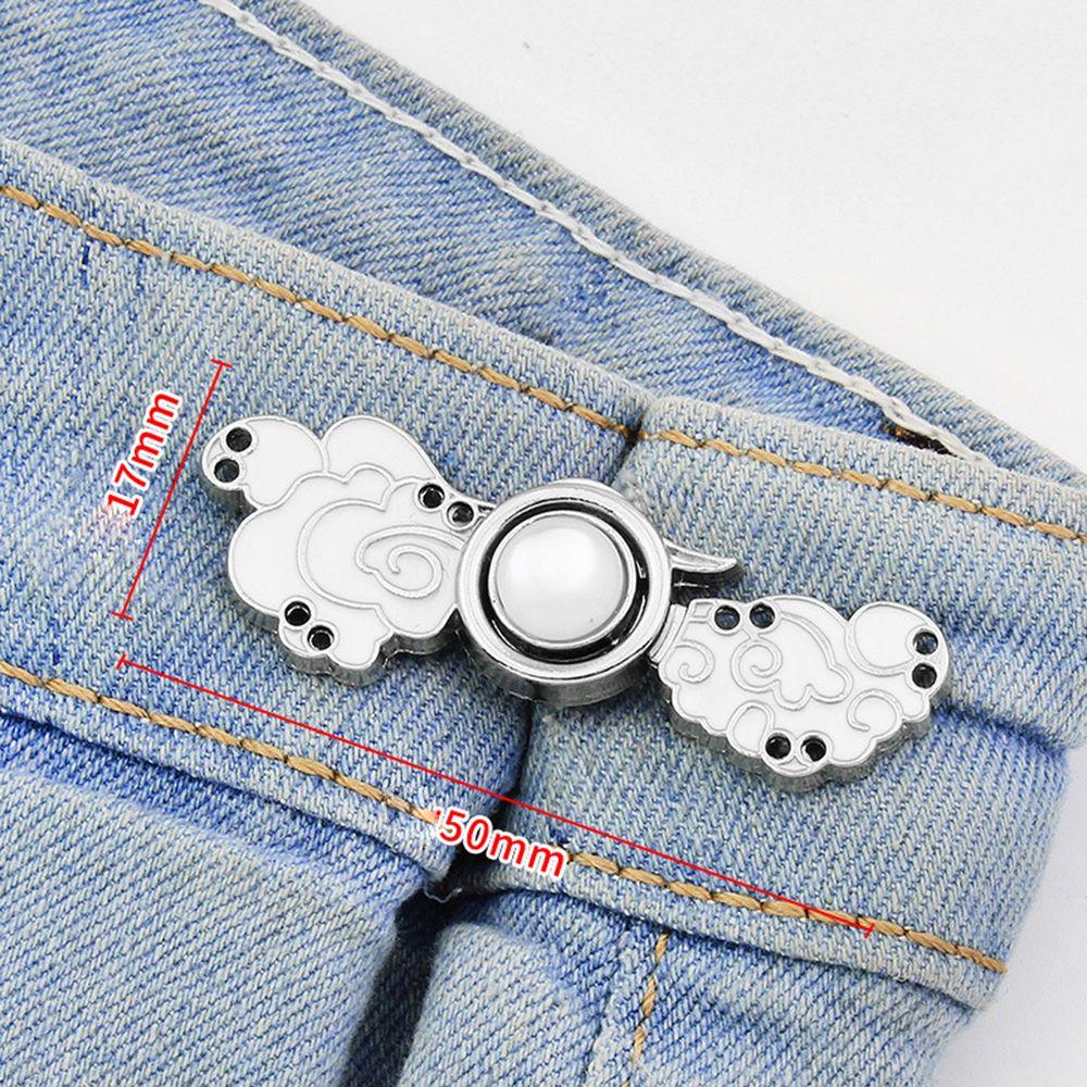 Geometry Metal Cartoon Anti-Exposure Brooch Tightening Waistband Pin Women Brooch Jeans Accessories