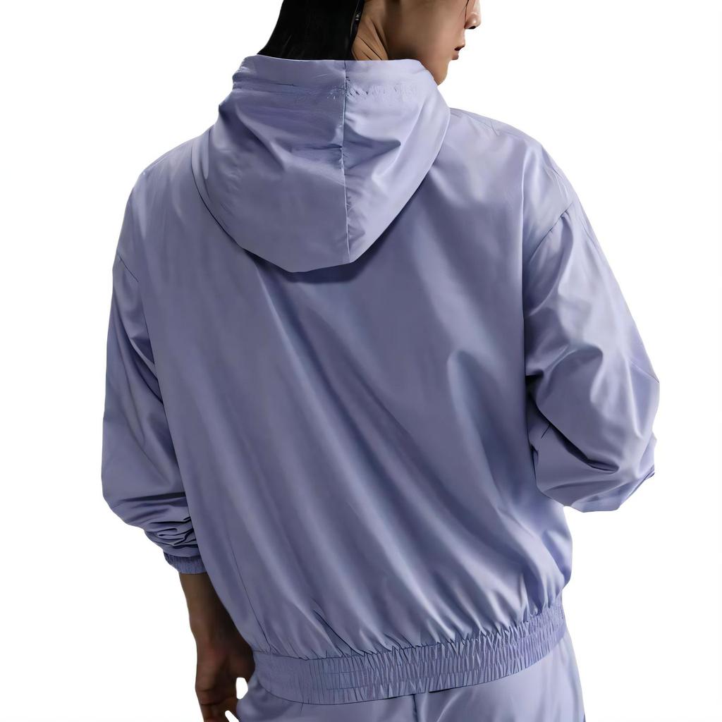 Nike Sportswear Classic Woven Comfortable Fashion Trendy Casual Solid Jacket Women Jacket Light-Purple Ice-White FV6298-533