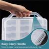 Sewing Organizer 46 Double-Sided Grids, For Embroidery Floss Thread Spool Storage Box, For Jewelry