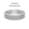 Moissanit S925 Sterling Silber Damenring - D Farbe, Super Glanz, Geometrisches Wassertropfen-Design, Ideal für Hochzeiten und Bankette