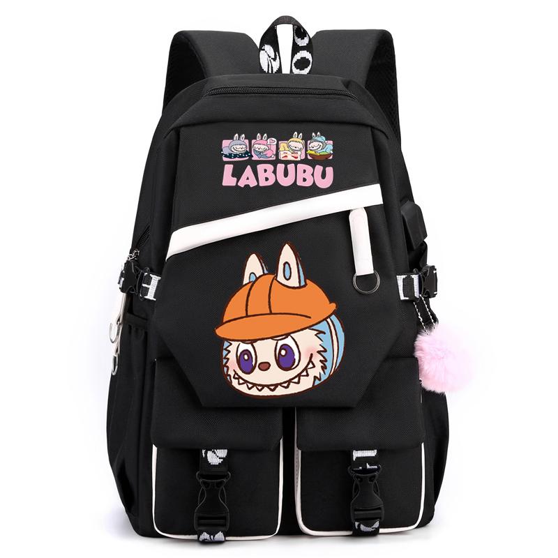Cartoon Printed Backpack Student Teenager Girl Boy Schoolbag Large Capacity Waterproof Bookbag Women Men Travel Bag Gift