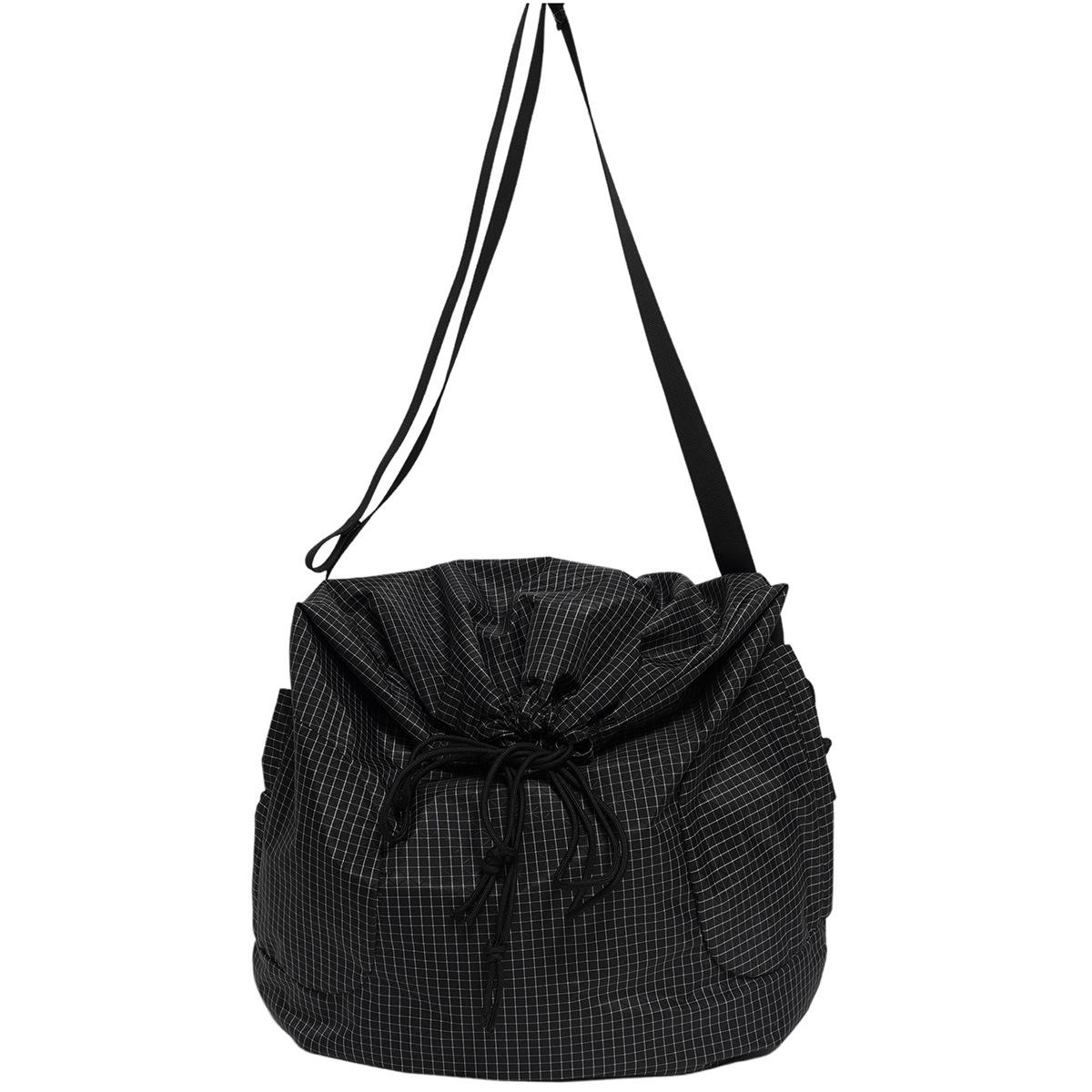

Casual Lazy Wind Crossbody Bag Men S Large Capacity Drawstring Bundle Mailer Bag Commuter Versatile Shoulder Bag Women чорний