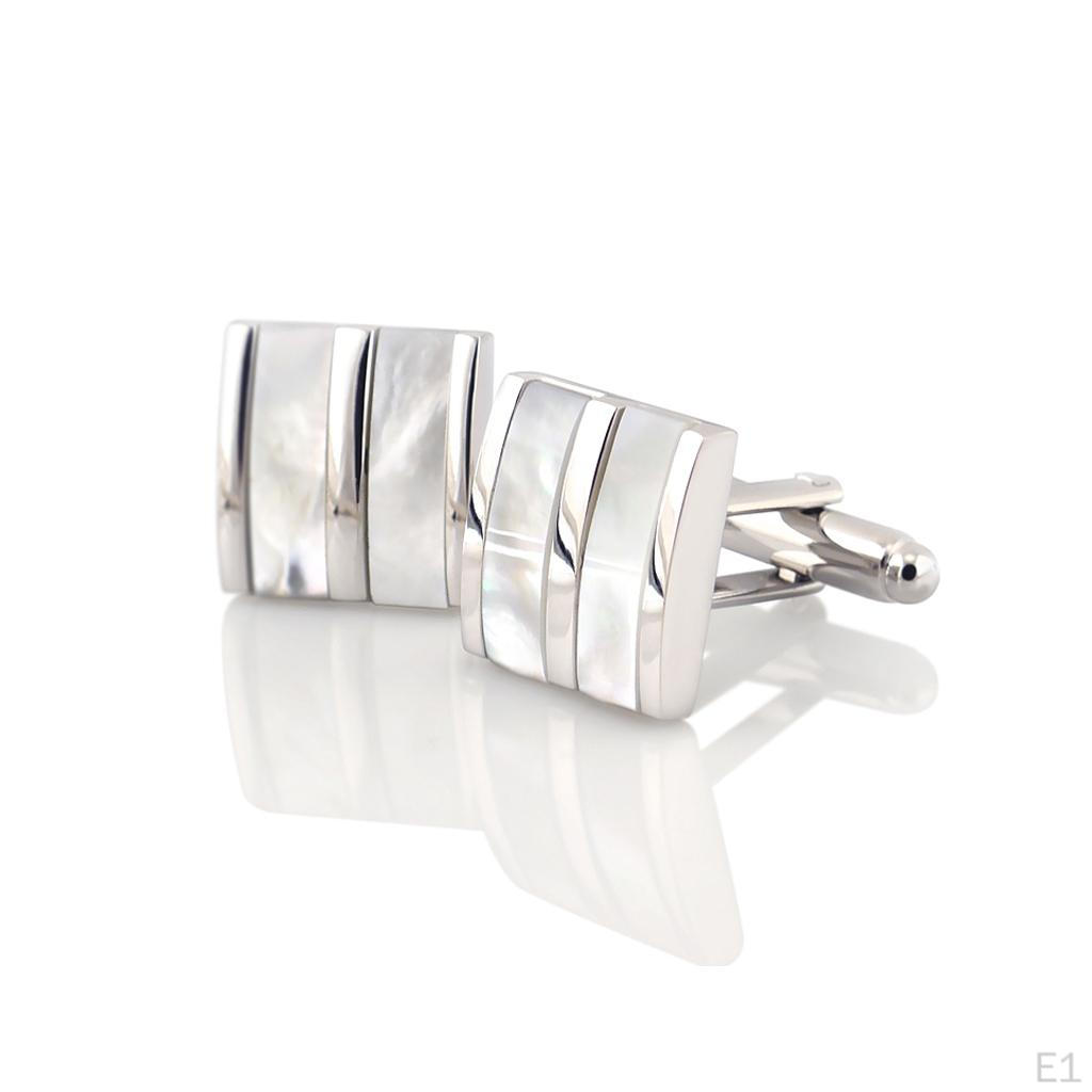 Modischer Charme Messing Muschel Business Manschettenknöpfe Hochzeit Party Festival Geschenk