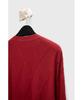 YOUTH Round Neck Textured Cardigan - Red