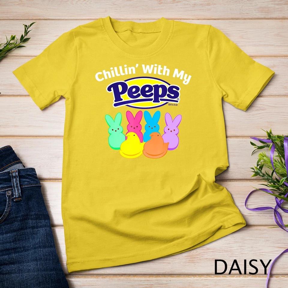 Peeps Easter Chillin With My Peeps T-Shirt Unisex T-shirt 2 S