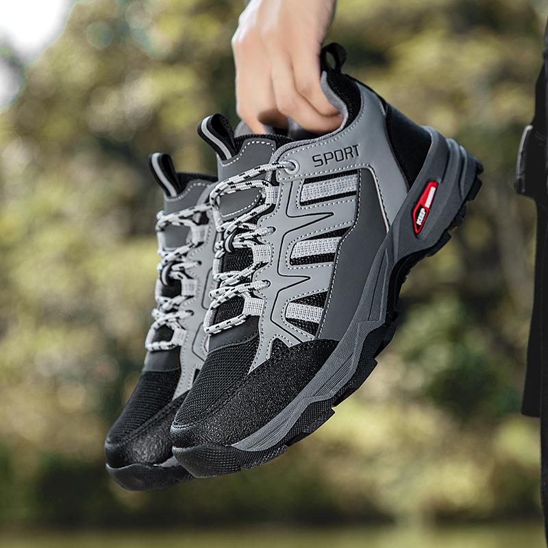 New low-top outdoor hiking casual shoes mesh breathable lightweight soft-soled hiking shoes couple shoes