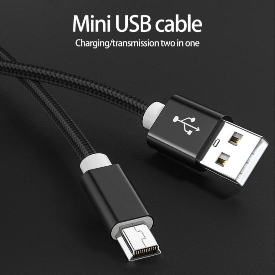 Cable Compatible Charging Braided Stable High-speed Transfer Shielding Output Anti-winding Widely Wire Mini USB