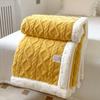 Thickened Winter Blanket Double Sided Fluff Plush Double Layer 3d Bed Sofa Warm