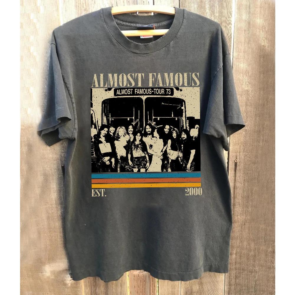 

Almost Famous movie Tshirt Retro Movie Themed Tshirt Summer New Retro Street Unisex Casual Fashion Tshirt 4XL