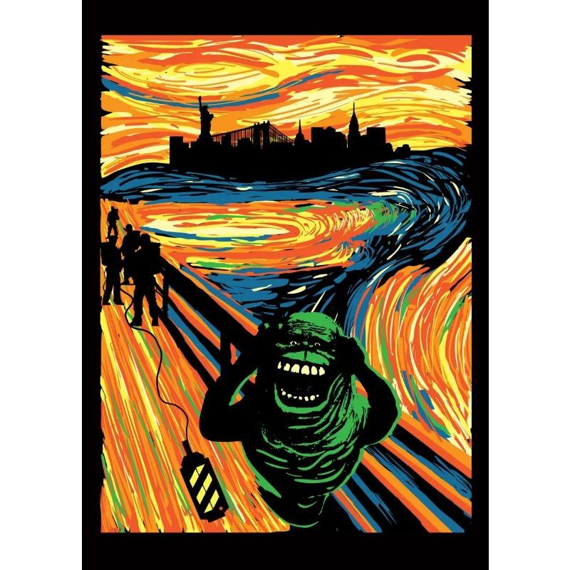 Slavný plátnový obraz Edvard Munch Výkřik Abstraktní Vtipné Plakáty a Tisky Nástěnné Umění Kočka Pes Obrázek do Ložnice Bytová Dekorace