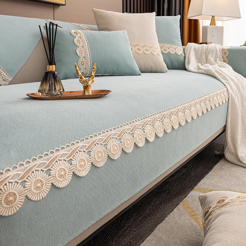 Sofa Cushion Four Seasons Universal Nordic Simple Light Luxury Seat Cushion Non-Slip Cover Cover Cushion Backrest Towel Cover Cloth Thickened