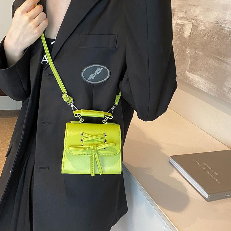 Summer Korean Retro Bow Crossbody Bag Girl Fashion British Style Portable Mini Crossbody Wallet