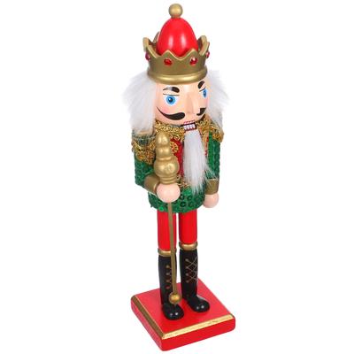 Christmas Nutcracker Wooden Soldier 25cm Classic Xmas Fireplace Decoration Holiday Table Centerpiece Nutcracker Soldiers