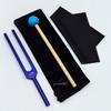 Gold 432HZ Aluminum Alloy Colored Tuning Fork with Triangle Shape.