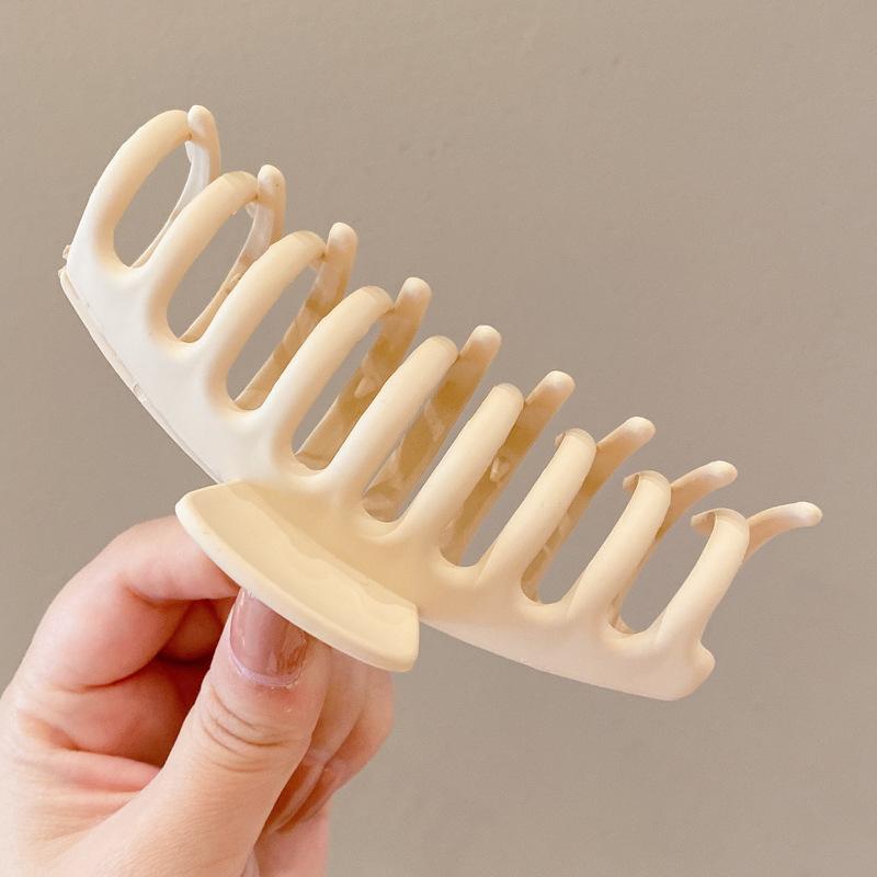 Nuove pinze per capelli a chela eleganti da donna Bianco Caffè Plastica Grande Pinza per capelli Copricapo Coreano Ragazze Pinze per capelli a chela di granchio Accessori per capelli alla moda