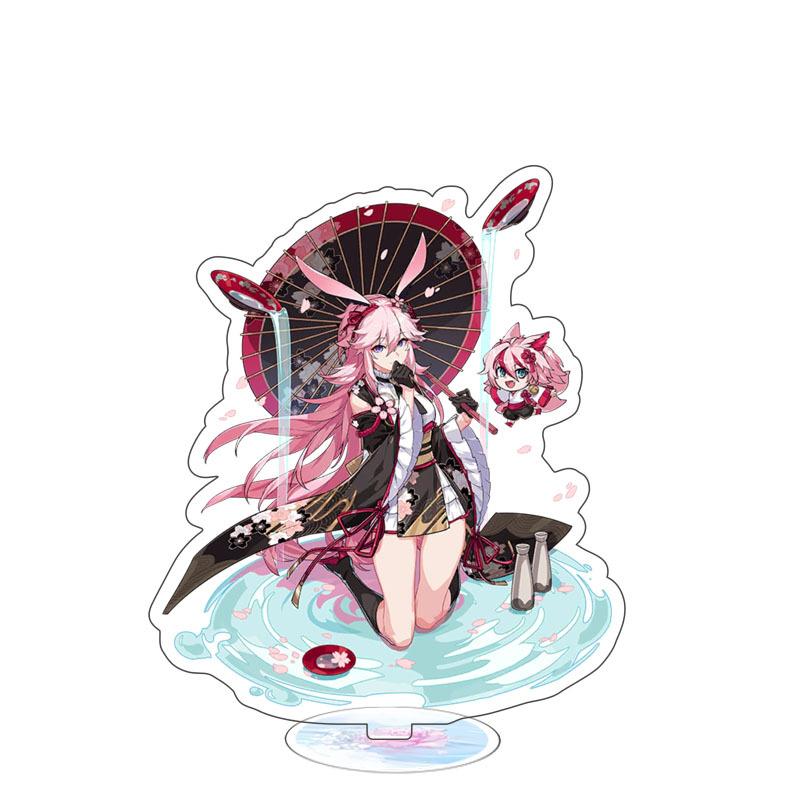 

Игра аниме Honkai Impact 3 Yae Sakura Teresa Mei модель акриловая фигурка стенд окрашенный декор стола орнамент подарок 15 см