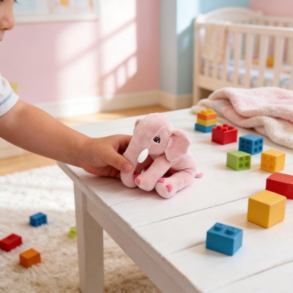 Plüschelefant Spielzeugpuppe Für Kinder Weiches Kuscheltier Geschenk Mit PP-Baumwollfüllung