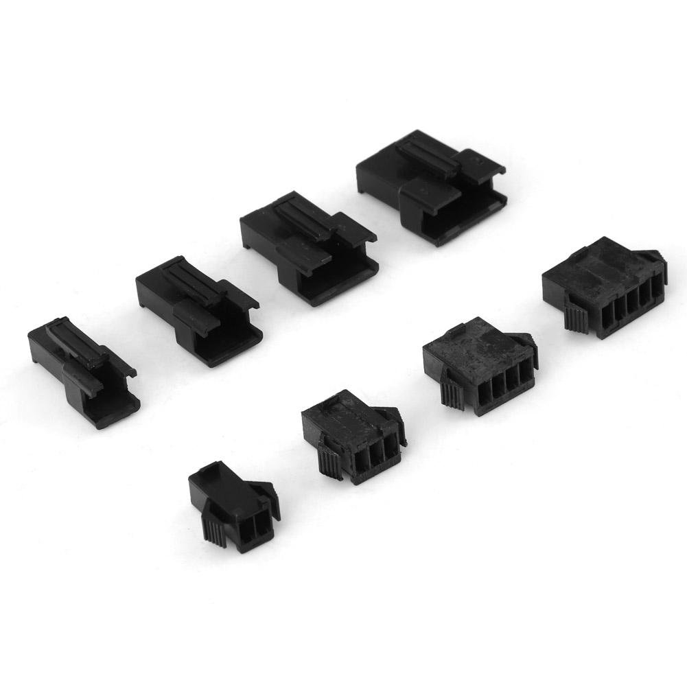 200PCS SM Plug Connector 2345PIN Male Female Wire Jumper Pin Header Connector Housing Kit