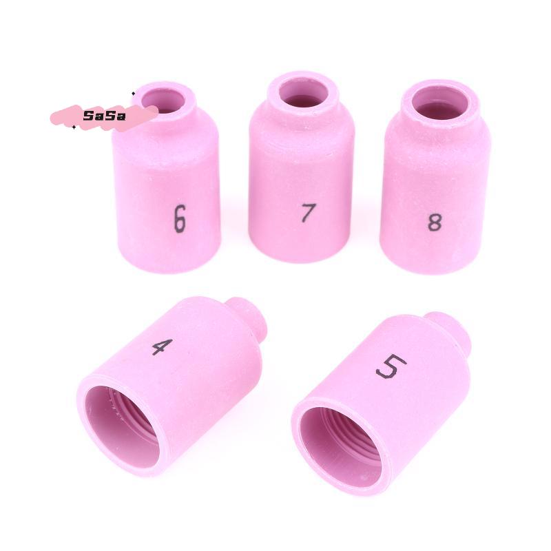 S-5Pcs 42mm 54N14 54N15 54N16 54N17 54N18 Alumina Ceramic Nozzles For TIG WP17 18 26 Welding Torch Accessories Consumables