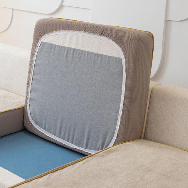 

Чехлы для диванов из цельного куска ткани, водонепроницаемые и моющиеся, подушки для дивана, секционные диваны, комплект мебели, нескользящие чехлы для кошек и собак Seat cover-60x60cm хаки