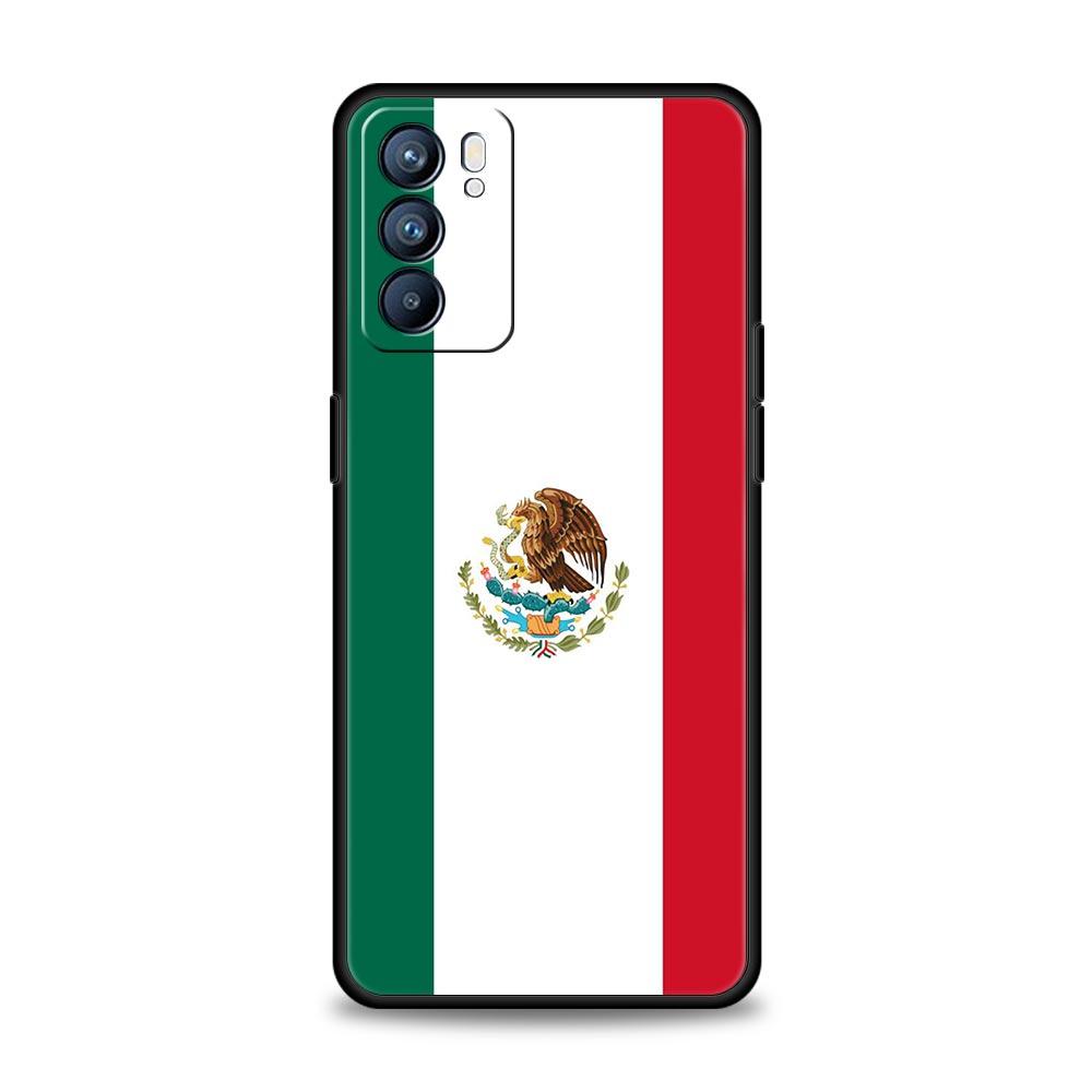 Mexico National Flag Phone Case For Oppo Reno13 Reno12 Reno11 F Reno10 Pro A54 5G Find X5 A53 A52 A9 A17 4G A79 A80 A98 Cover