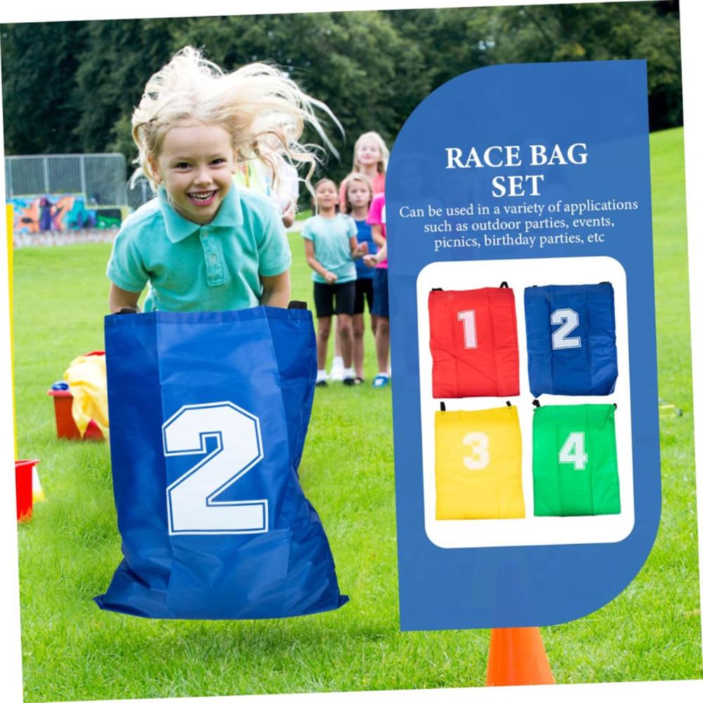 4PCS Outdoor Sports Props Kangaroo Jumping Bag Sack Race Games Parent-child Interactive Sense Training Kids Preschool Toys Gift