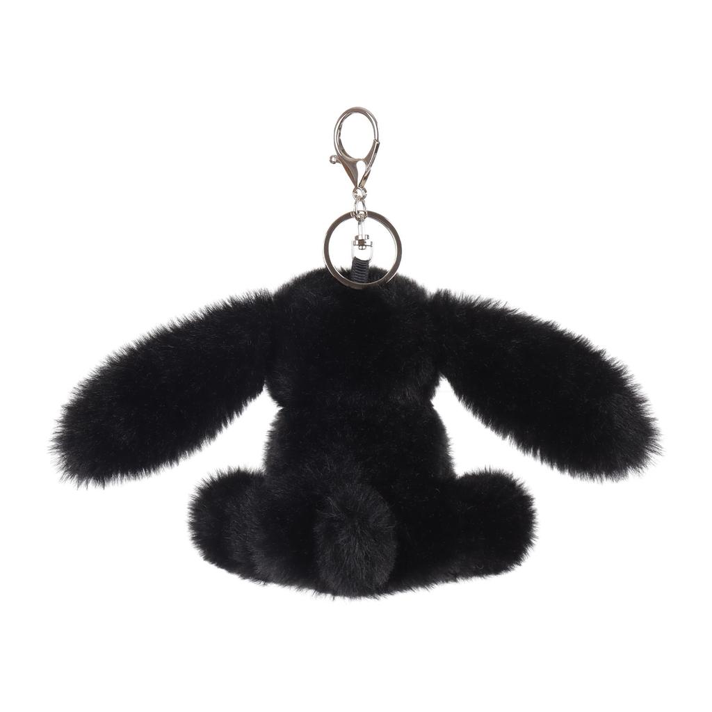 Apricot Lamb Plum Red Rabbit Cute Soft Keychain Plush Toy, Perfect for Boys and Girls, Fits Kids Backpacks and Purses, 11cm