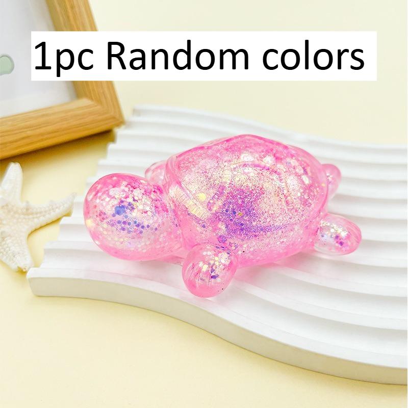 

Squishy Turtle Fidgeting Plaything Sparkling Turtle Press Toy Small Cute Animal Anti Stress Fidget Splat Decompressions Vent Squeeze Toy