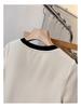 Plus Size Women's Stylish Square Neck Short Sleeve Summer T-shirt - Pure Cotton, Slimming, Up to 200 Jin.