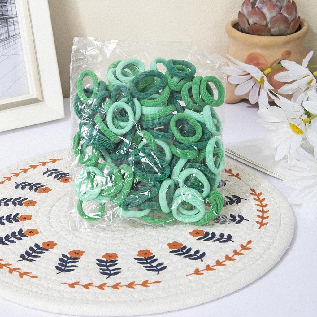 100/200/300/400pcs Children's Elastic Hair Rope, Girls Scrunchies Hair Accessories Sets, Ideal Choice for Gifts