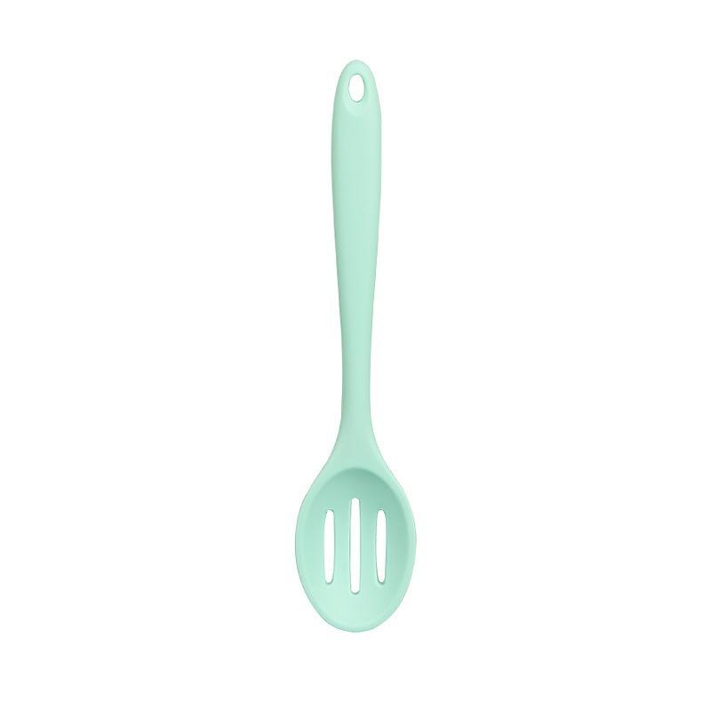 

Long Handle Silicone Soup Ladle Colander Kitchen Salad Mixing Spoon Children Tablespoons Rice Porridge Scoop Cooking Utensils
