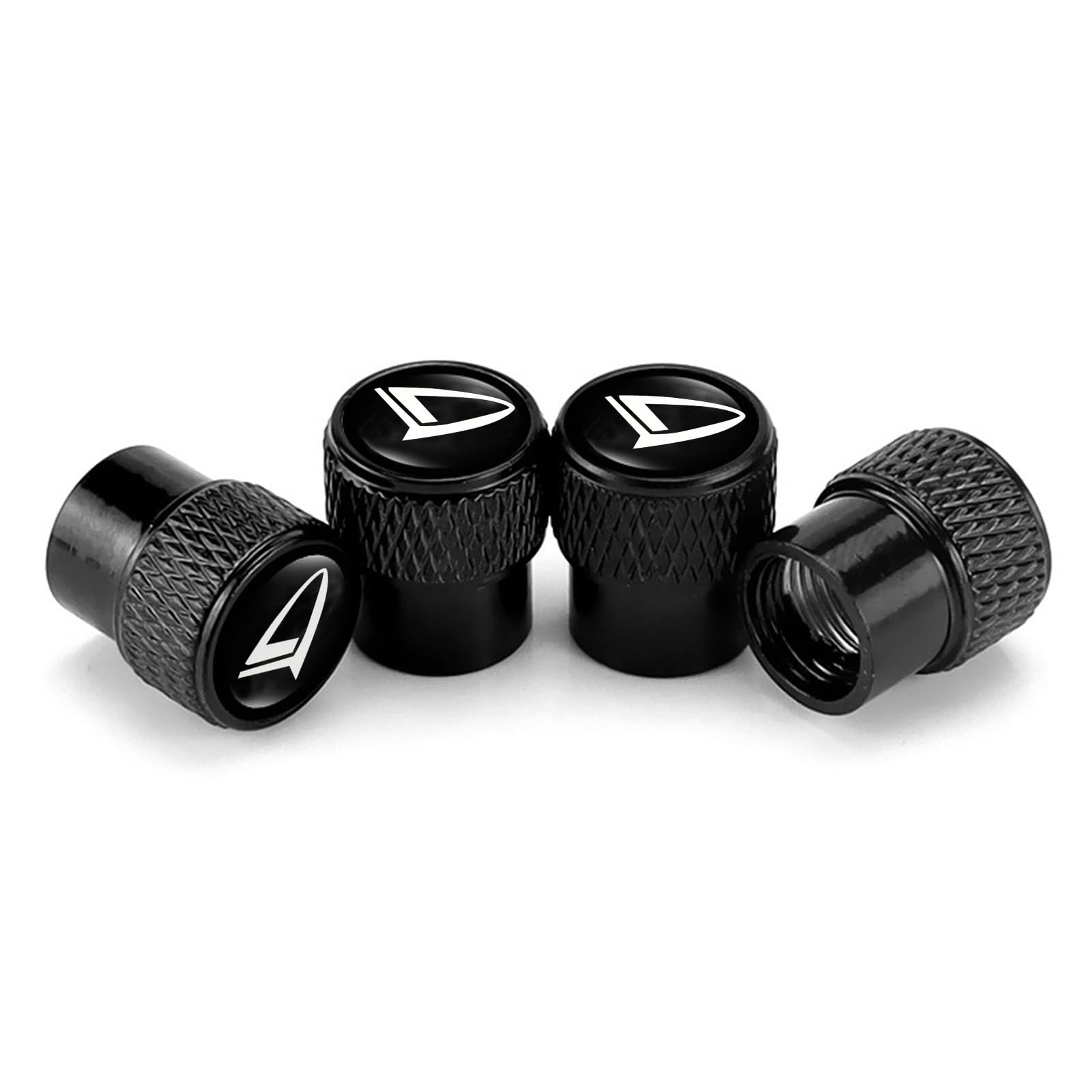 

Daihatsu tire valve caps for Thor Stylish Hijet, Rocky, Atrai, Taft, Canvas, Wake, Move, - dress-up (Daihatsu, Black) чёрный