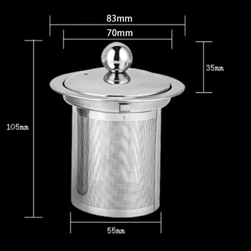 Teapot Tea Strainer S/M/L Stainless Silver Steel Heat Resistant Glass Cup Pot Leaf Herbal Spice Infuser Diffuser