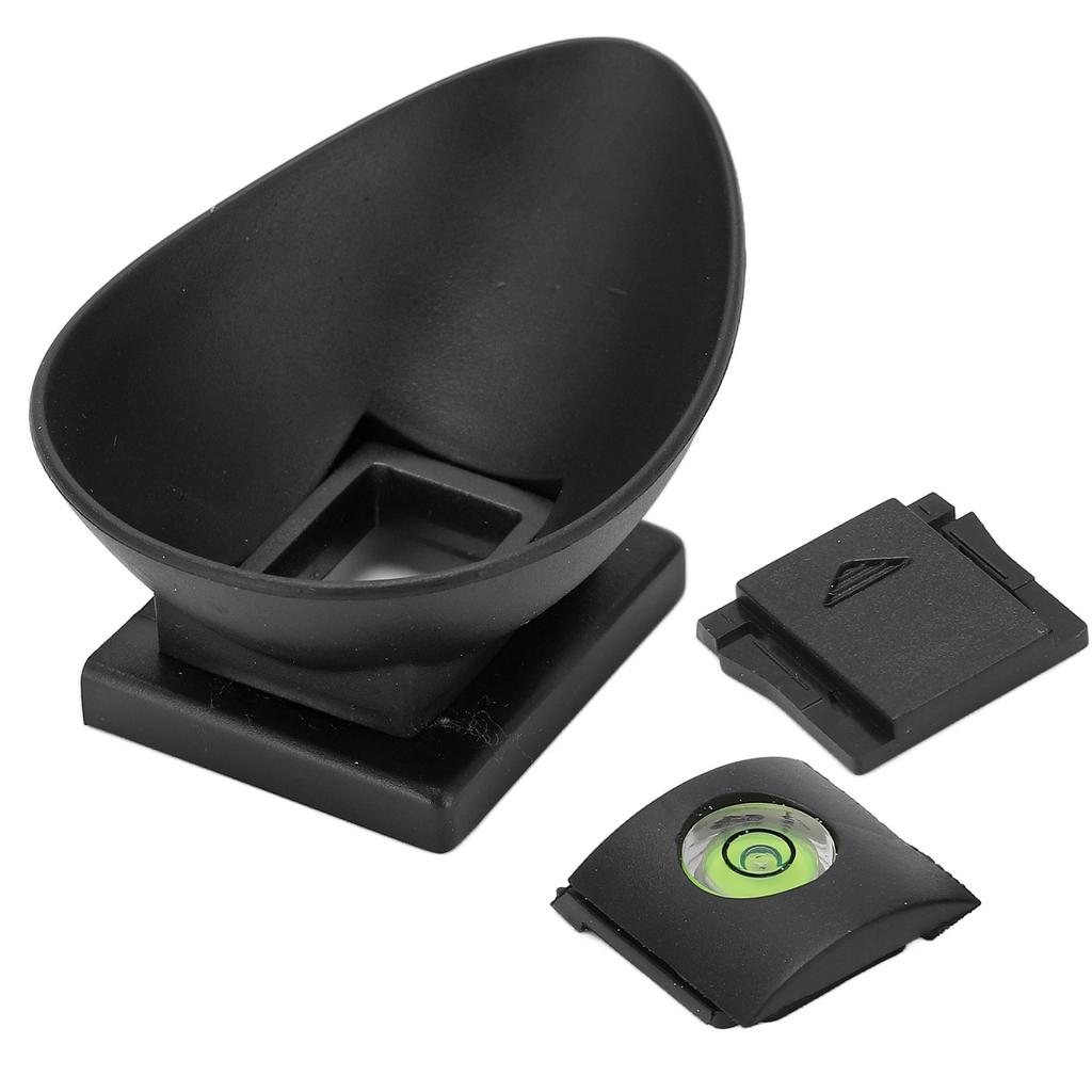 22mm Rubber Viewfinder Eyecup with Top Cold Shoe Cover Spirit Level for 5D2 5D 6D Camera