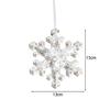 Translucent Snowflake Pendant Plastic Snowflake Shape Charm Christmas Tree Ornament Christmas New Year Atmosphere Decoration