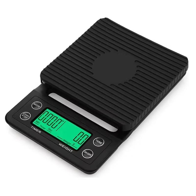 LCD Display ABS 5kg 0.1g Digital Coffee Scale With Timer Electronic Drip Scales Electronic Digital Kitchen Scale