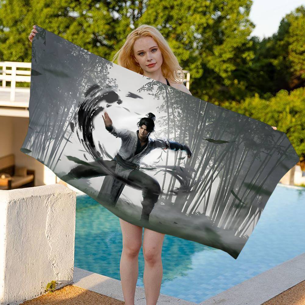 Popular Game Beach Towel Where Winds Meet Bath Towels Absorbent Quick-Drying Soft Yoga Swimming Outdoor Pool Towel Birthday Gift