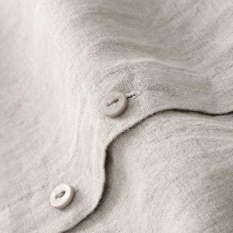2025 Autumn Cotton Linen Ruffled Retro Long Sleeve Top