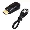 HDMI-compatible Male To VGA Female Adapter Full HD 1080P Audio Cable Converter For PC Laptops TV Box Computer Display Projector