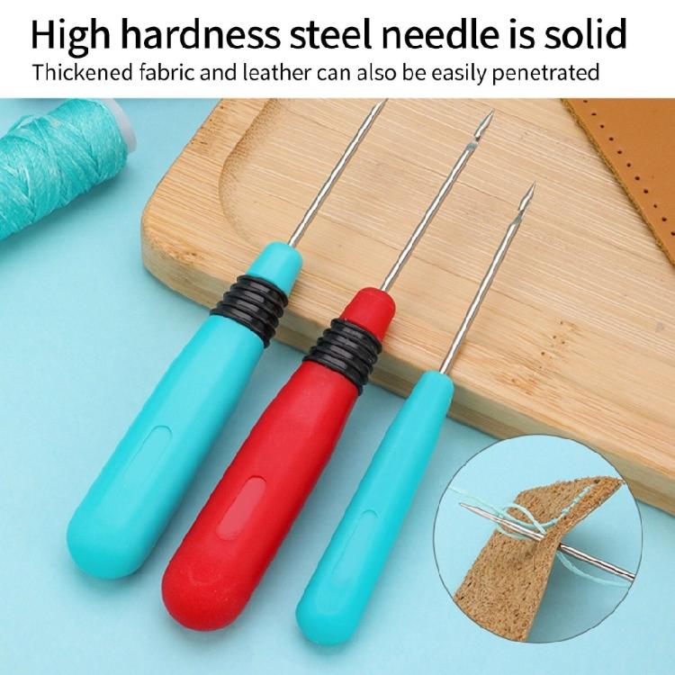 4 Pcs Stitcher Sewing Awl Leather Tool Cone Needle Shoe Repair Needle Tool Handmade Leather Tool