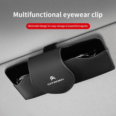 Sun Visor Sunglasses Storage Box Car Interior Accessories For C1 DS3 C2 C3 Vts C4 Saxo C4L C5 C6 C8 Xsara C3-XR Picasso