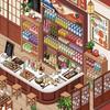 Convenience Store Series Miniature Landscape Sticker DIY Large Size Cabin Scene Sticker Cartoon Gift Miniature Scene Collage