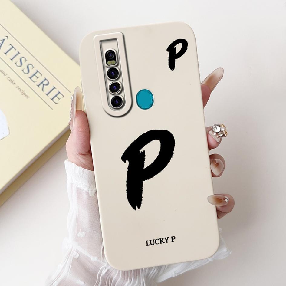 For Tecno Camon 15 Pro Case CD8 Luxury A Z Initial Letters Soft Silicone Bumper For Tecno Camon 15 Premier Camon15 Air CD6 Shell