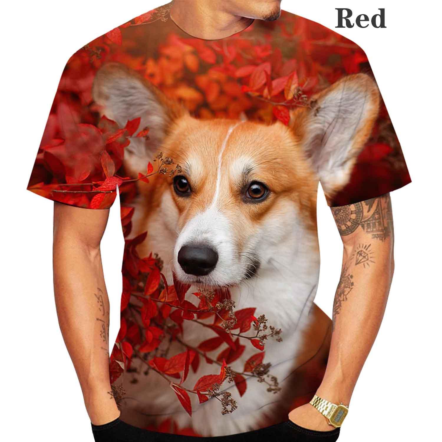 

Милая немецкая овчарка 3D принтованная футболка для мужчин/женщин с круглым вырезом и короткими рукавами унисекс модная футболка летние топы L